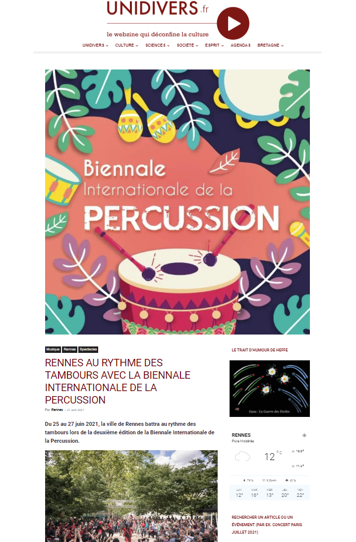 HandPan - Biennale Internationale de la Percussion